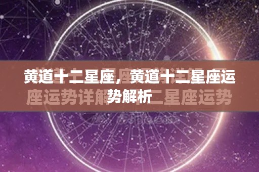 黄道十二星座运势深度解析