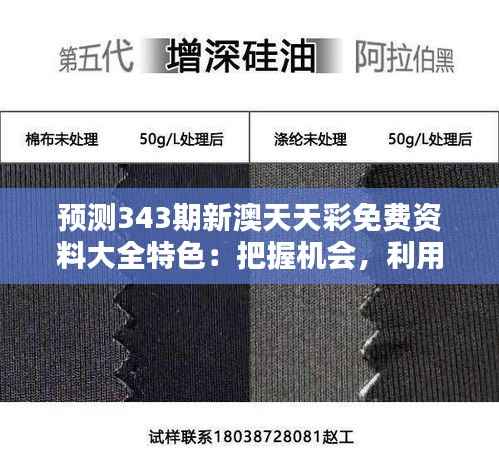 预测343期新澳天天彩免费资料大全特色:把握机会,利用免费资源
