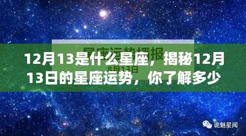 揭秘星座运势,12月13日的星座运势深度解析