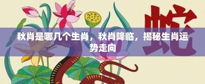 秋肖降临,揭秘生肖运势走向与特点解析