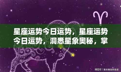 今日星座运势解析,洞悉星象奥秘,把握个人好运轨迹