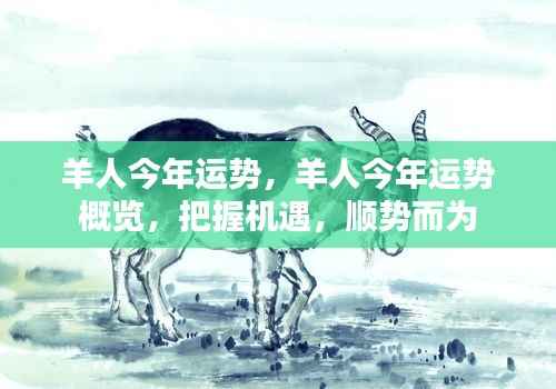 羊年运势概览,把握机遇,顺势而为的羊人运势展望
