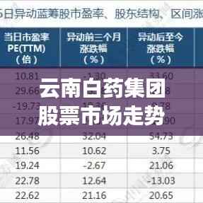 云南白药集团股票市场走势分析,XXXX年展望